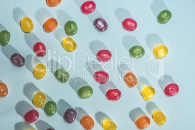 Candy scattered
