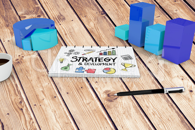 Composite image of strategy and development doodle