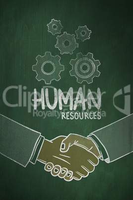 Composite image of human resources doodle