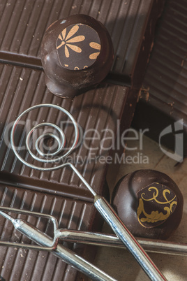 Tools for making chocolates