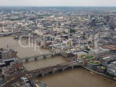 Aerial view of London