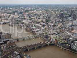 Aerial view of London