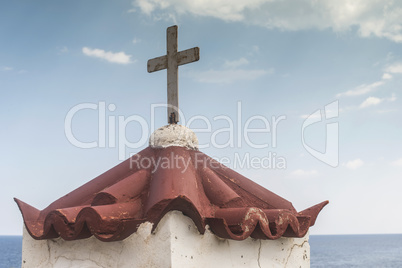 Church in Greece sea