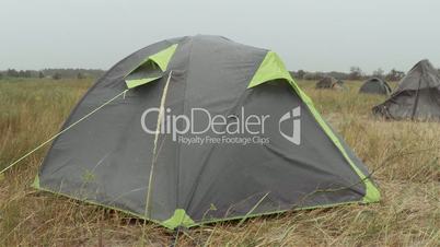 Tourist Tent and Rain