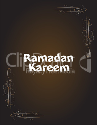 Ramadan Kareem. lettering composition of muslim holy month.