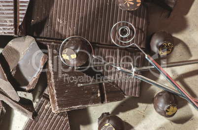 Tools for making chocolates