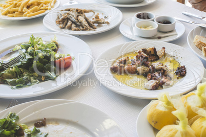 Octopus in a Greek restaurant