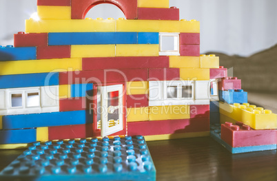 Children constructor on a table
