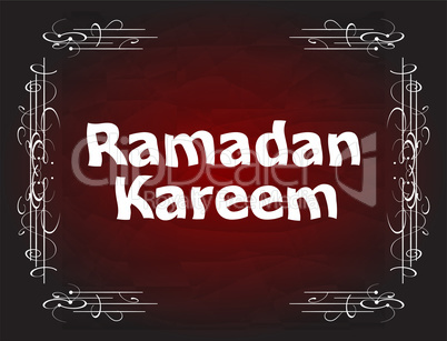 Calligraphy of Ramadan Kareem for the celebration of Muslim community festival