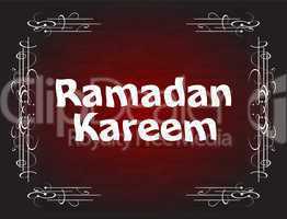 Calligraphy of Ramadan Kareem for the celebration of Muslim community festival