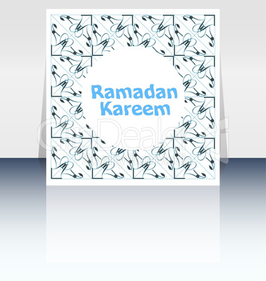 The sultan of eleven months Ramadan greeting card. Holy month of muslim community