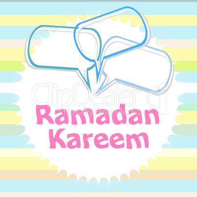 Arabic Islamic calligraphy of text Ramadan Kareem