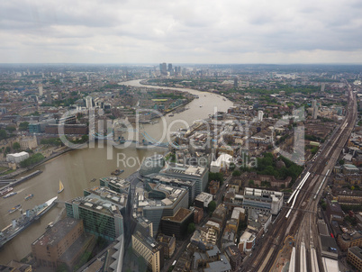 Aerial view of London