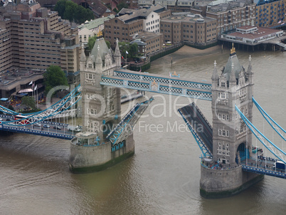 Aerial view of London