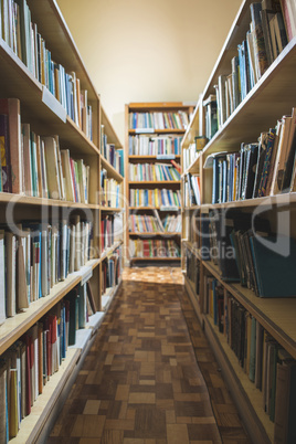 Old books in a vintage library