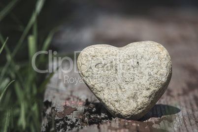 Stone heart shape