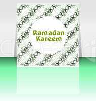 The sultan of eleven months Ramadan greeting card. Holy month of muslim community