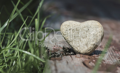 Stone heart shape