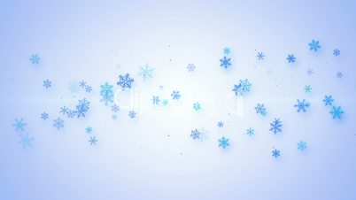 christmas animation with snowflakes seamless loop