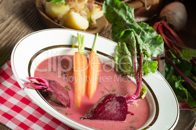 Botwinka - Soup of young beet leaves