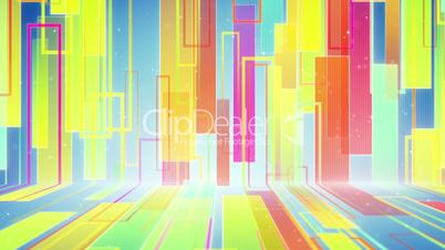 moving multicolor rectangulars loopable background
