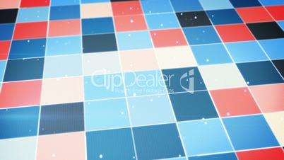 blue orange glowing squares abstract loopable background