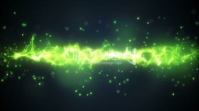 abstract green wave form loopable background