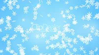 falling snowflakes seamless loop winter background