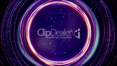 glowing purple circles abstract loopable background