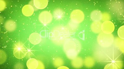 yellow green bokeh light loopable background
