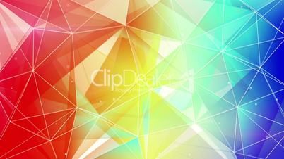abstract triangle geometrical colorful background loop