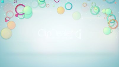 colorful circles loopable background