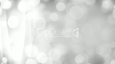 white circle bokeh lights and curved lines loopable background