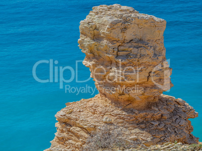 Natural limestone sculpture in Cyprus