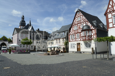 Marktplatz in Kirchberg, Hunsrück
