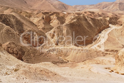 Scenic stone desert near the DeadSea