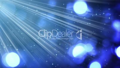 light rays and bokeh circles blue loopable background