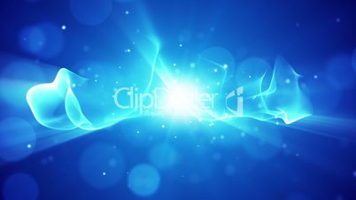flowing energy blue abstract loop background