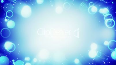 blue circles frame loopable background