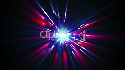 shining radial lights loopable background