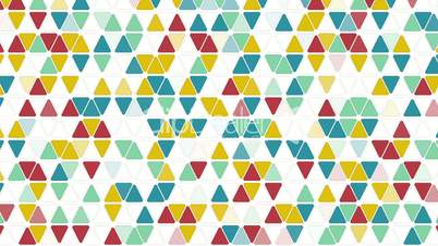 colorful triangles seamless loop geometric background