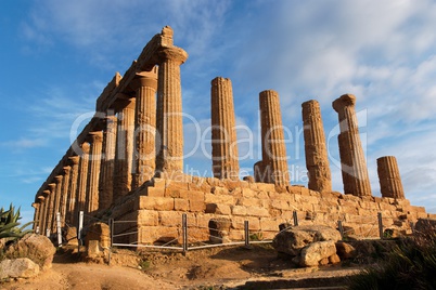 Hera (Juno)  temple in Agrigento, Sicily, Italy