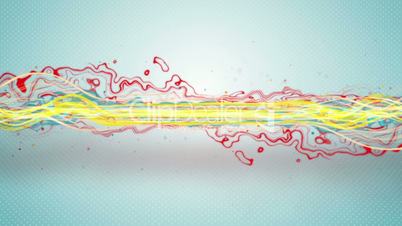 colorful energy waves loopable animation