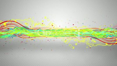 colorful energy waves loopable animation