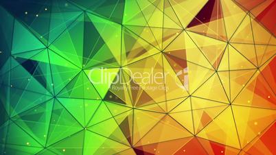 colorful triangles and lines pattern loopable
