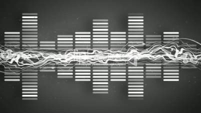 grey music equalizer seamless loop animation
