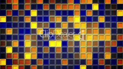 flashing blue yellow squares loopable background