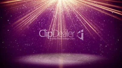 violet light beams and particles loopable background