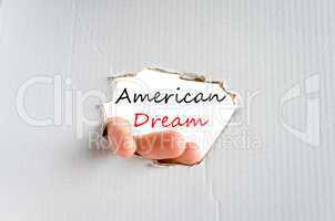 American dream text concept