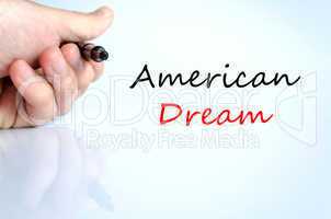 American dream text concept
